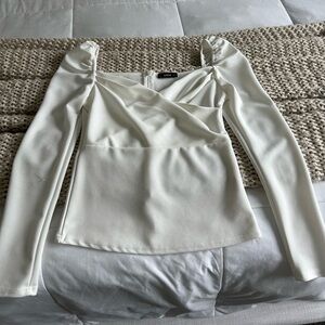 White Long sleeve Top